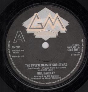 Bill Barclay - Twelve Days Of Christmas - 7 Inch