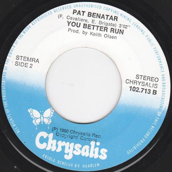 Pat Benatar - Hit Me With Your Best Shot - 7 Inch