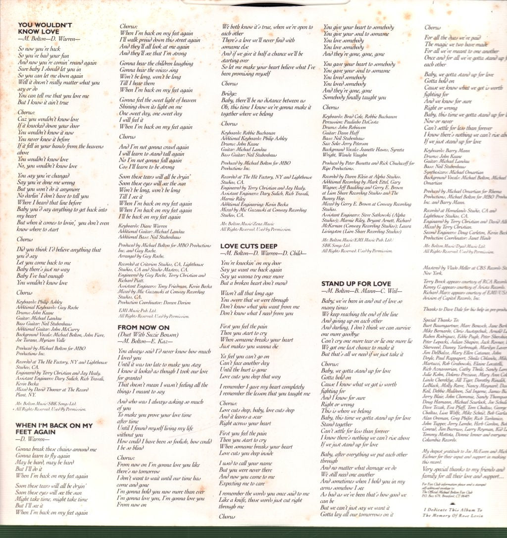 Michael Bolton - Soul Provider - Lp