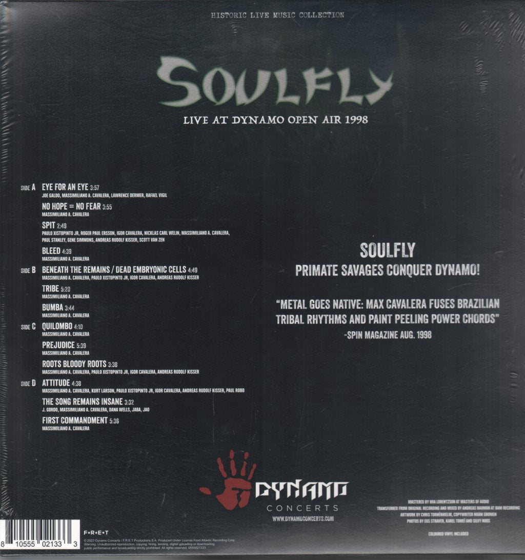 Soulfly - Live At Dynamo Open Air 1998 - Double Lp