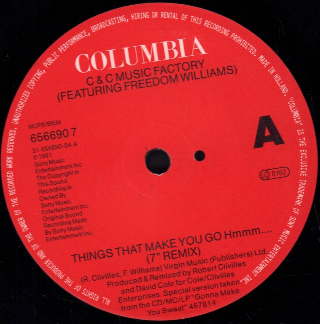 C & C Music Factory - Things That Make You Go Hmmm - 7 Inch