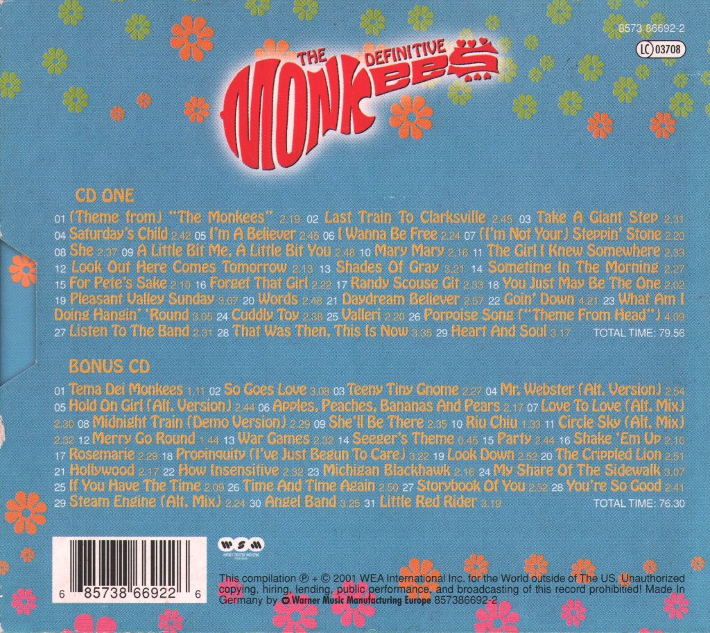 Monkees - Definitive Monkees - Double Cd