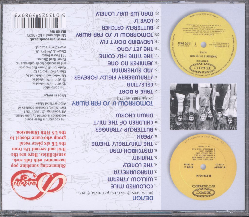 Design - Design / Tomorrow Is So Far Away - Cd
