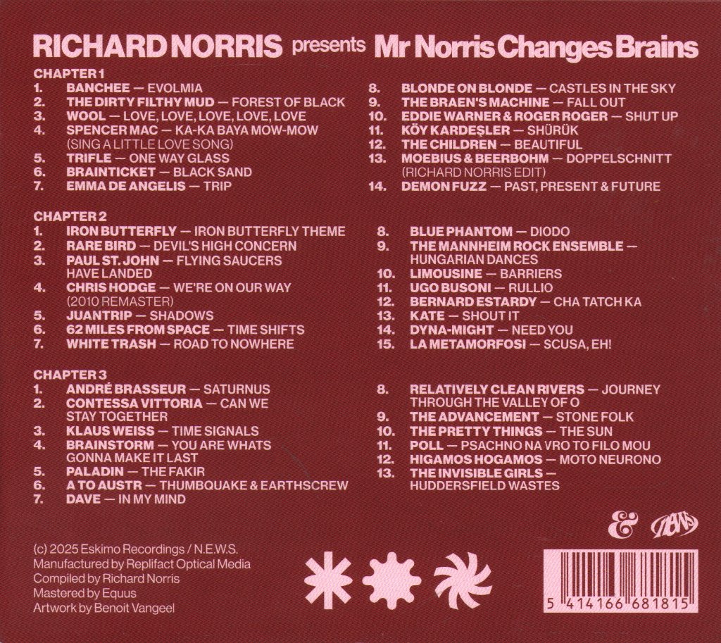 Various Artists - Richard Norris presents Mr Norris Changes Brains - Triple Cd