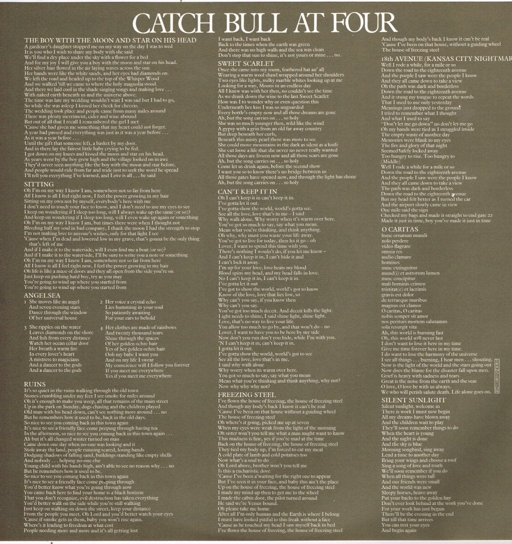 Cat Stevens - Catch Bull At Four - Lp