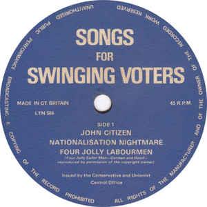 Songs For Swinging Voters - Songs For Swinging Voters - 7 Inch