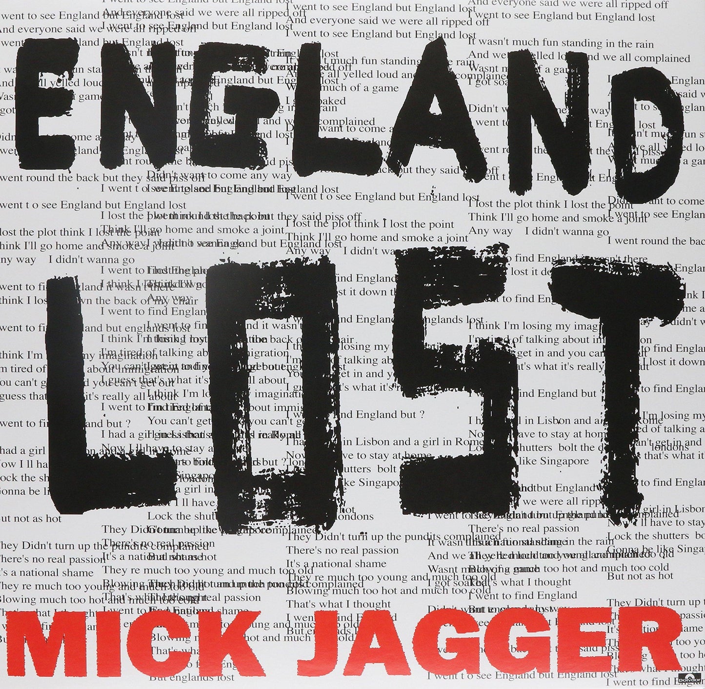 Mick Jagger - Gotta Get A Grip / England Lost - Lp