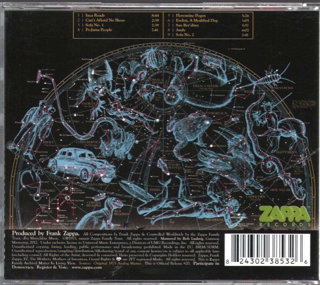 Frank Zappa And The Mothers Of Invention - One Size Fits All - Cd