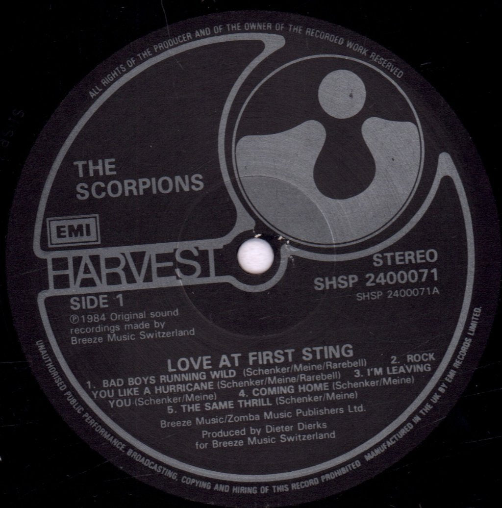 Scorpions - Love At First Sting - Lp