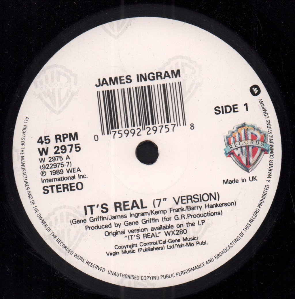 James Ingram - It's Real - 7 Inch