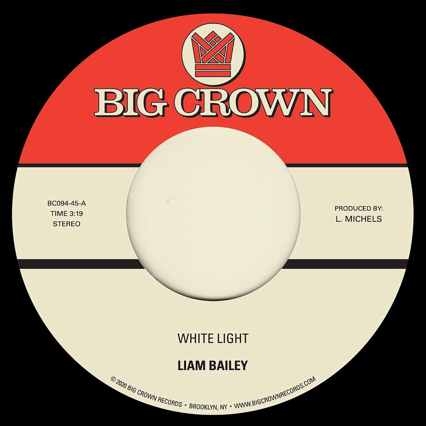 Liam Bailey - White Light / Cold & Clear - 7 Inch