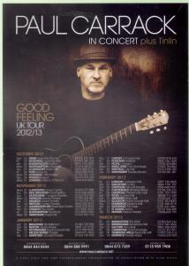 Paul Carrack - In Concert - Flyer