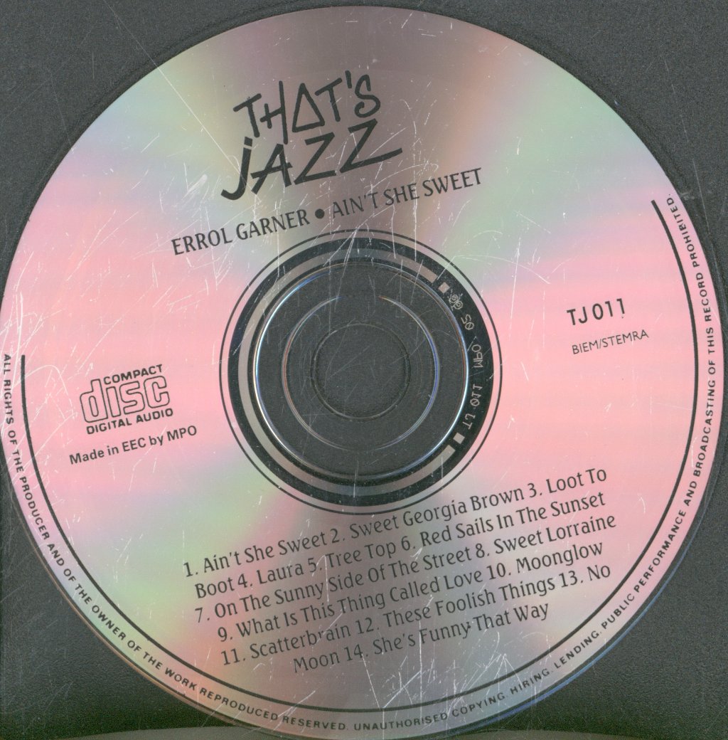 Erroll Garner - Ain't She Sweet - Cd