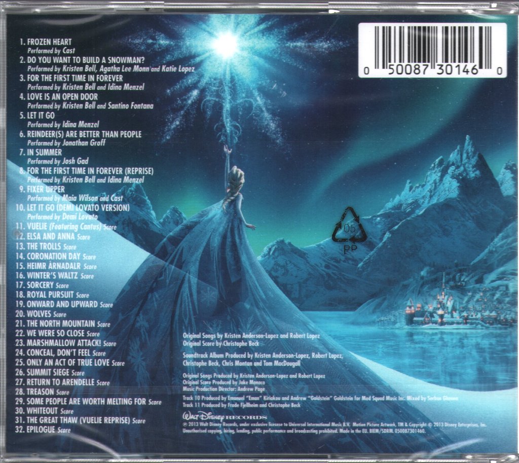 Frozen - Original Disney Soundtrack - Cd