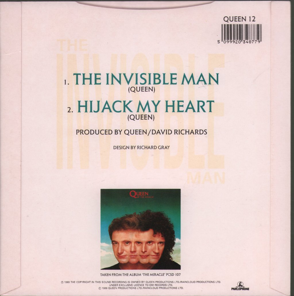 Queen - Invisible Man - 7 Inch