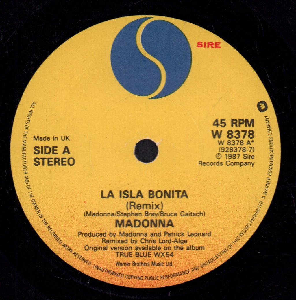 Madonna - La Isla Bonita - 7 Inch