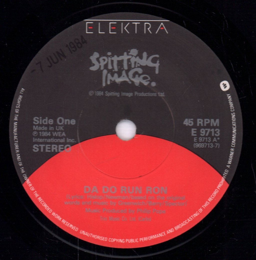 Spitting Image - Da Do Run Ron - 7 Inch