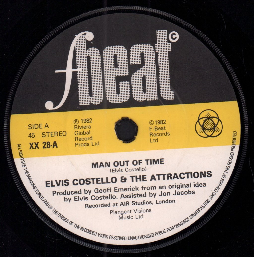 Elvis Costello - Man Out Of Time - 7 Inch