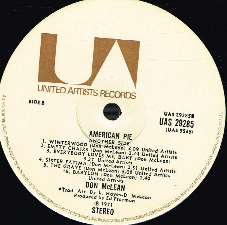 Don McLean - American Pie - Lp