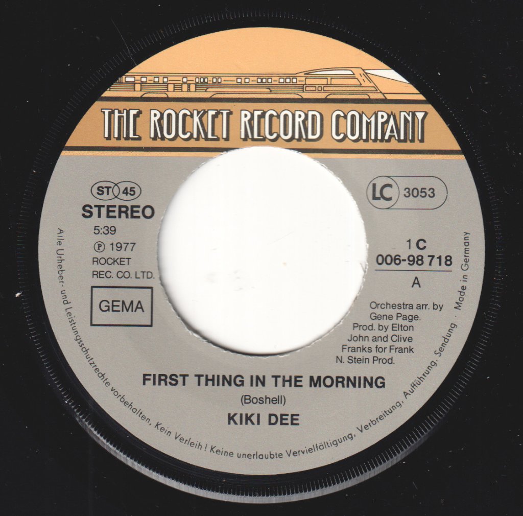 Kiki Dee - First Thing In The Morning - 7 Inch
