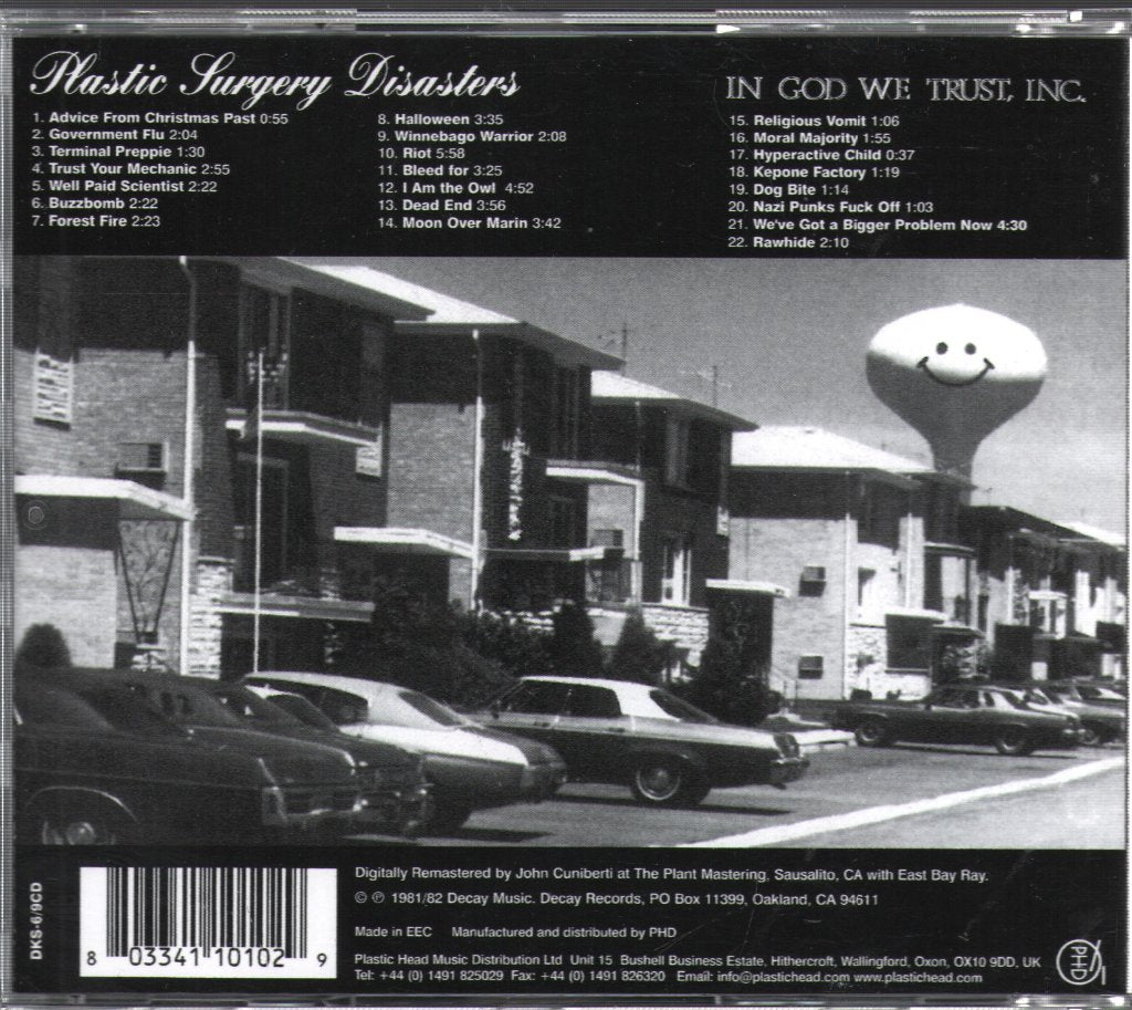 Dead Kennedys - Plastic Surgery Disasters & In God We Trust, Inc. - Cd