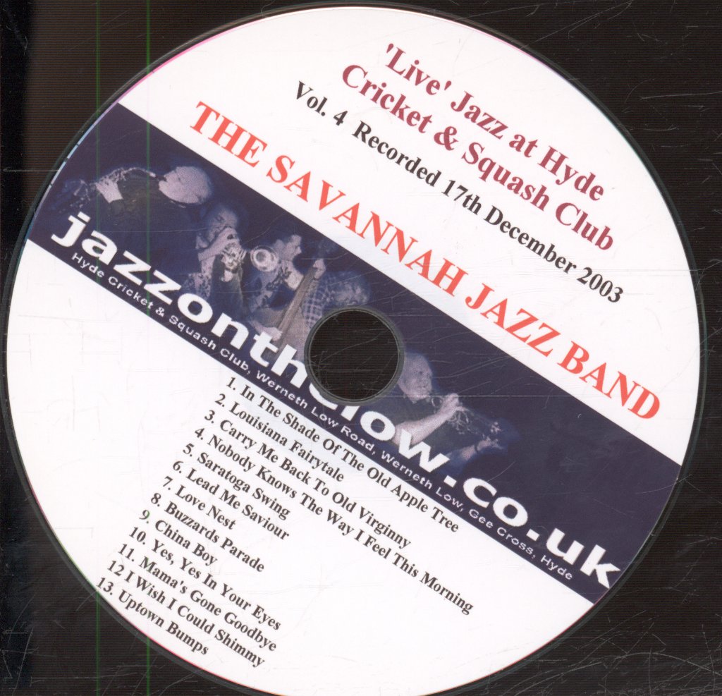 Savannah Jazz Band - Live At Hyde Cricket & Squash Club Volume 4 - Cdr