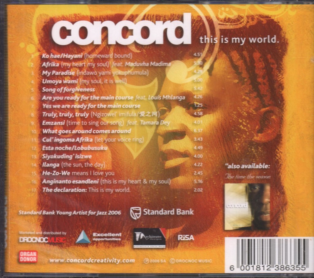 Concord Nkabinde - This Is My World - Cd