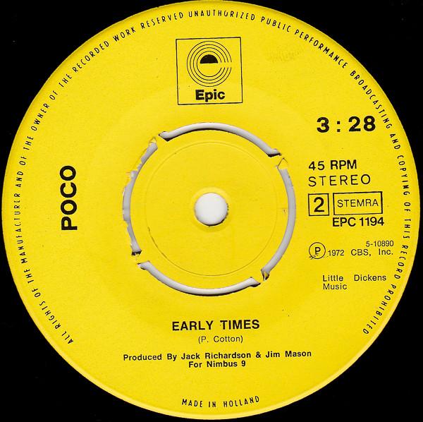 Poco - Good Feeling To Know - 7 Inch