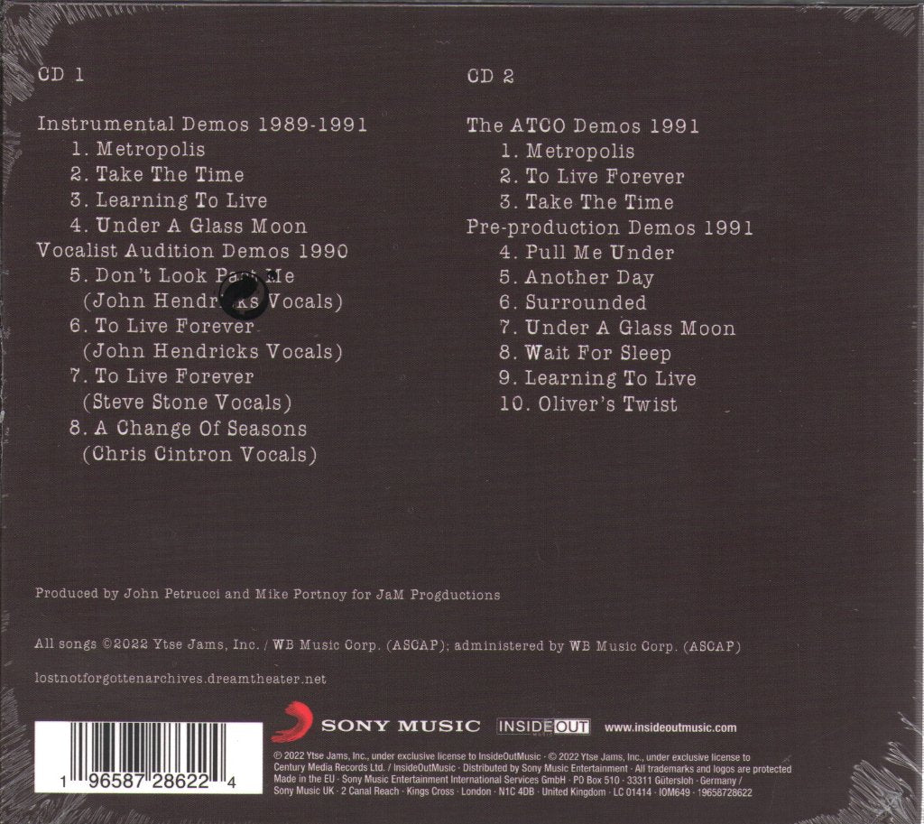 Dream Theater - Lost Not Forgotten Archives - Double Cd