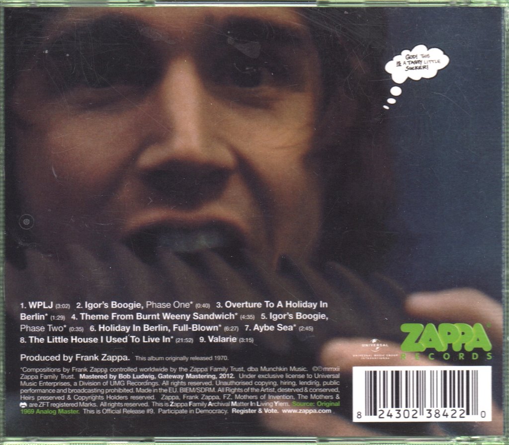 Frank Zappa And The Mothers Of Invention - Burnt Weeny Sandwich - Cd
