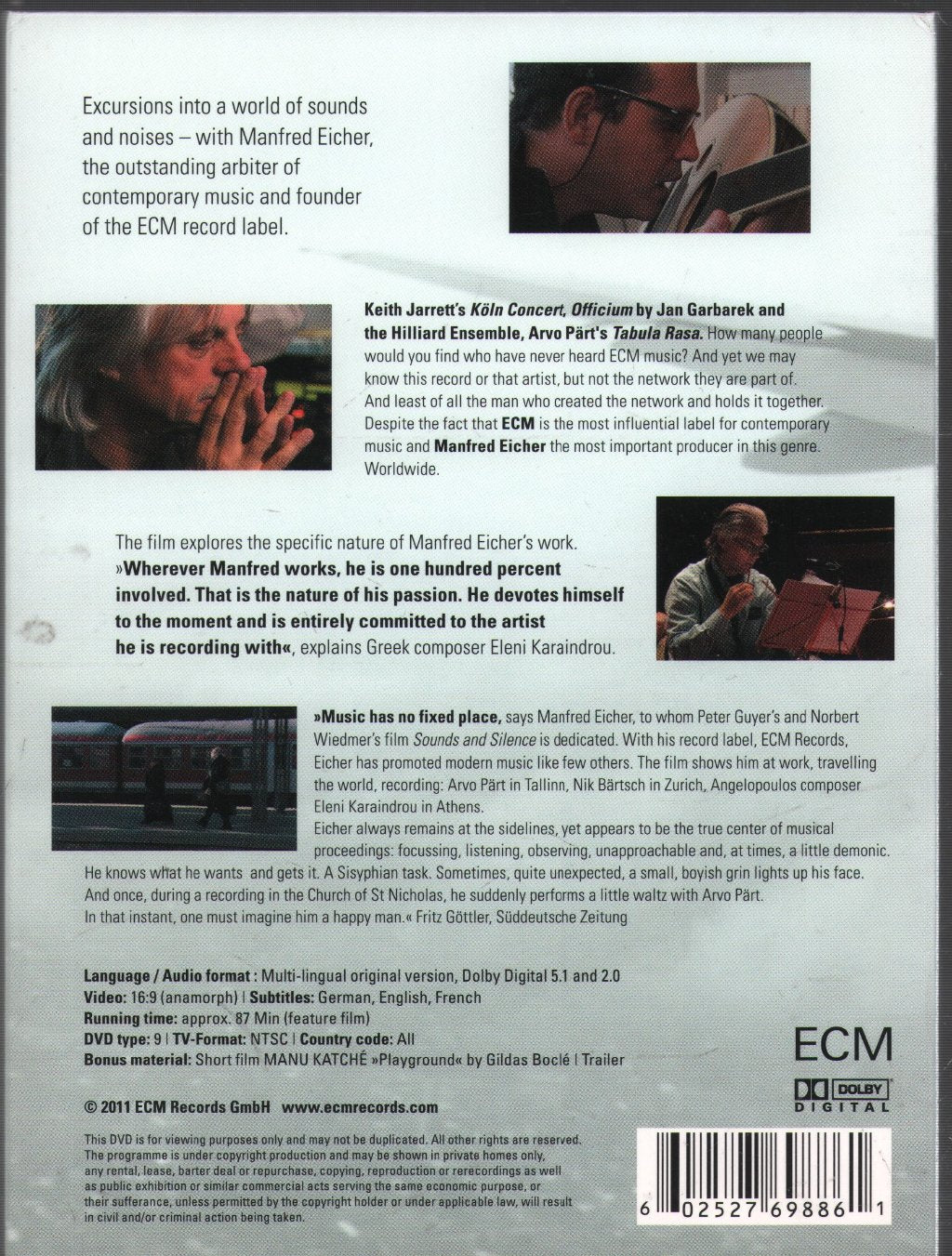 Peter Guyer, Norbert Wiedmer - Sounds And Silence - Dvd