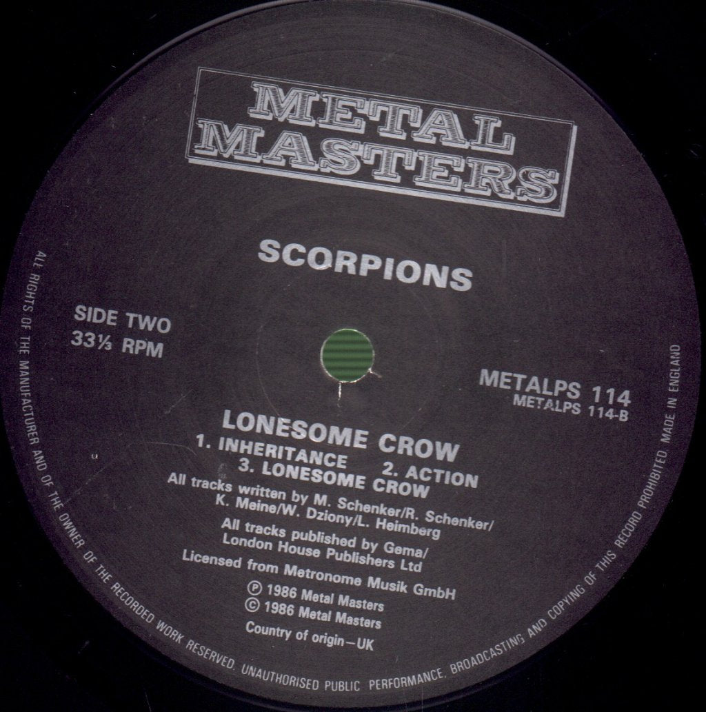 Scorpions - Lonesome Crow - Lp