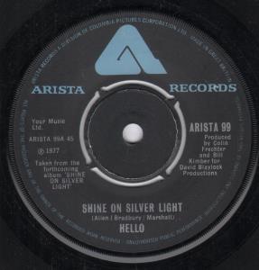 Hello - Shine On Silver Light - 7 Inch