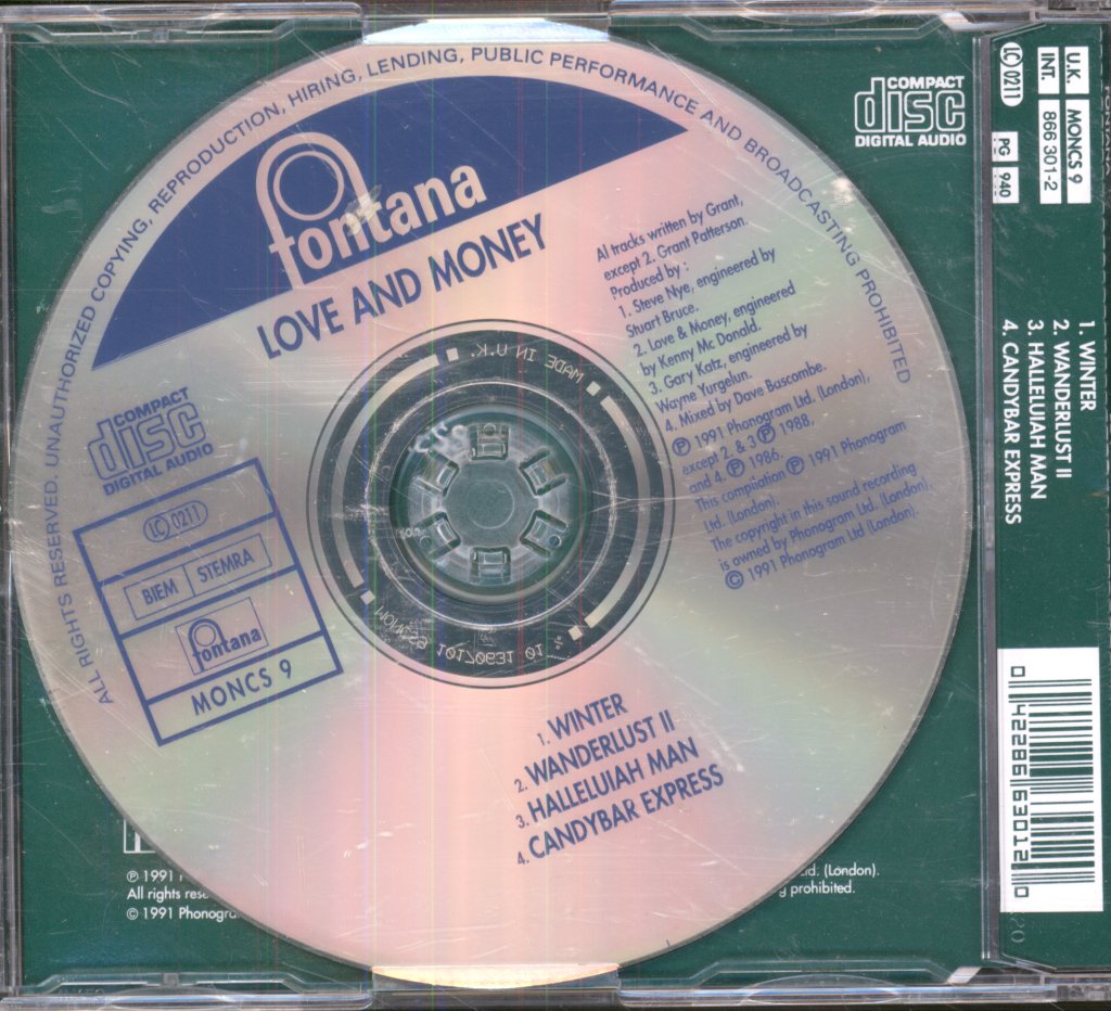 Love And Money - Winter - Cd
