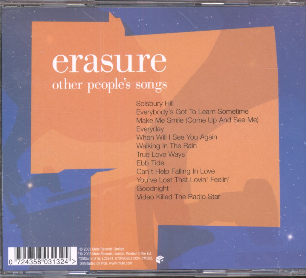 Erasure - Other People's Songs - Cd