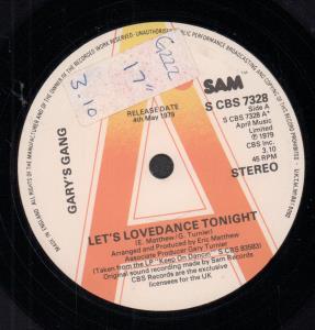 Gary's Gang - Let's Lovedance Tonight - 7 Inch