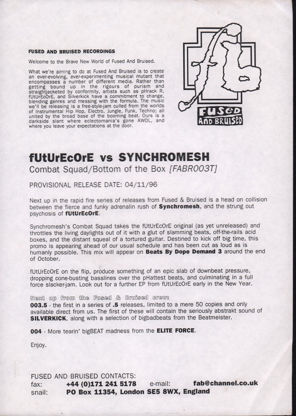 Futurecore Vs Synchromesh - Combat Squad - 12 Inch