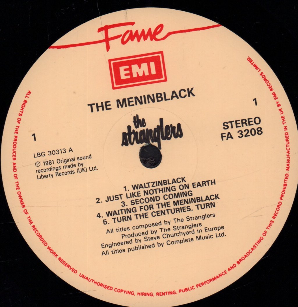 Stranglers - Men In Black - Lp