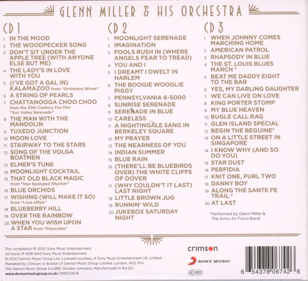 Glenn Miller - Gold - Triple Cd