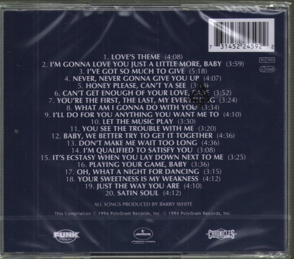 Barry White - All Time Greatest Hits - Cd