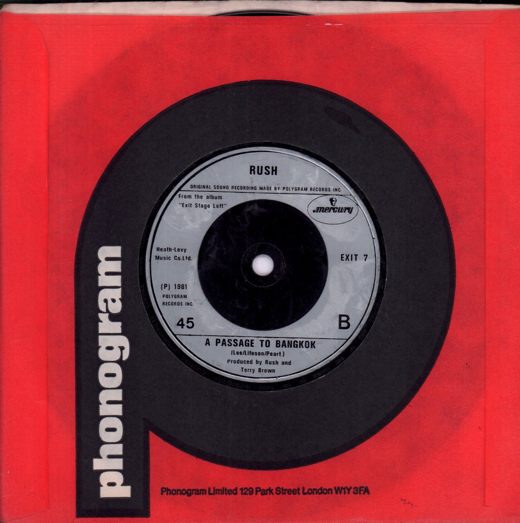 Rush - Tom Sawyer - 7 Inch