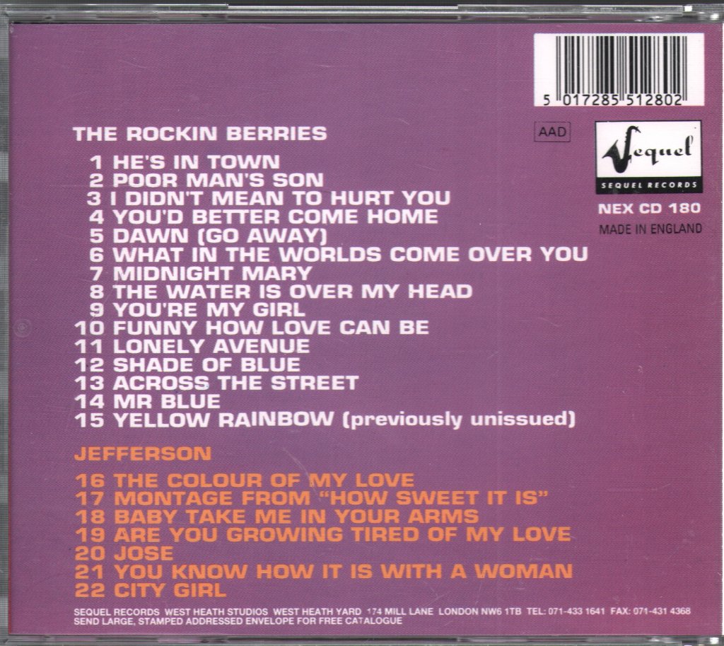 Rockin' Berries - Best Of The Rockin' Berries - Cd