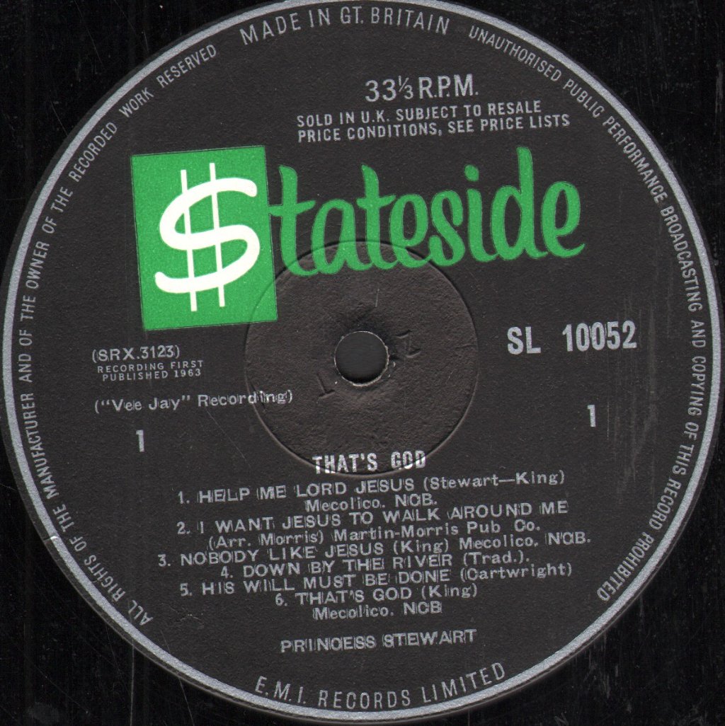 Princess Stewart - That's God - Lp