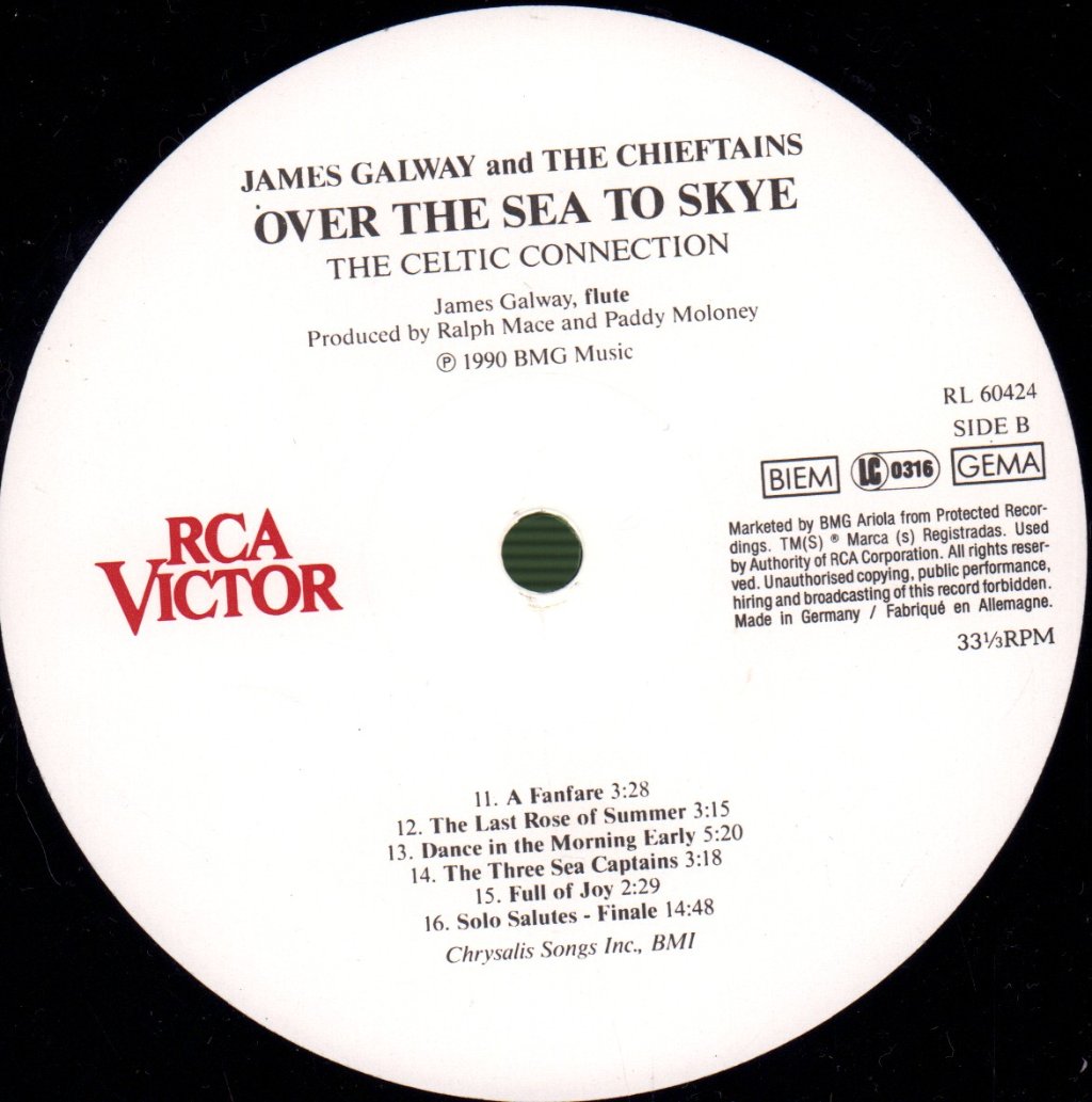 James Galway And The Chieftains - Over The Sea To Skye (The Celtic Connection) - Lp