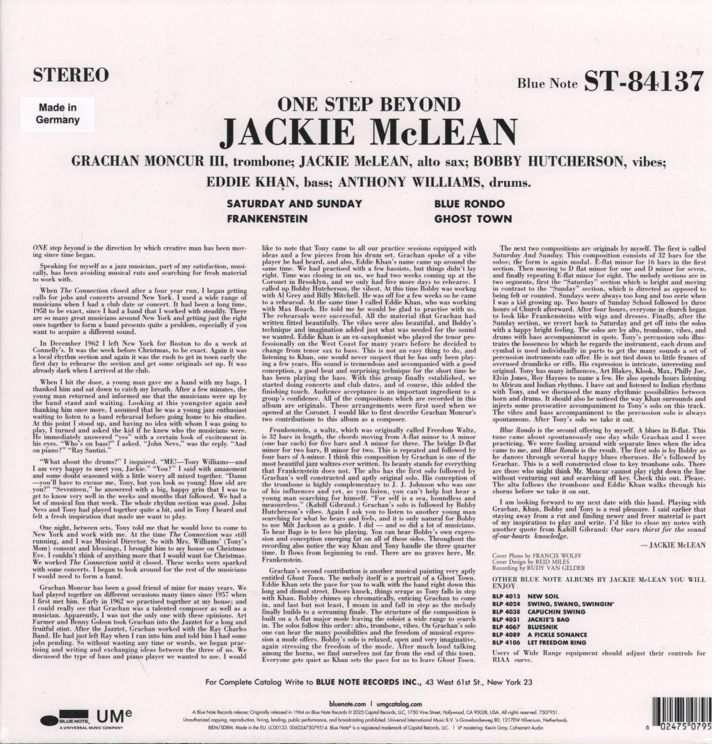 Jackie McLean - One Step Beyond - Lp