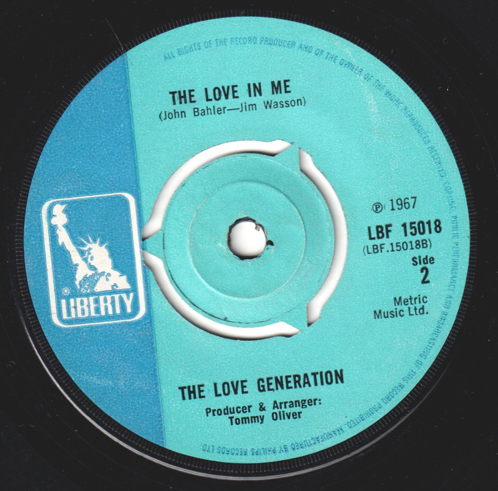 Love Generation - She Touched Me - 7 Inch