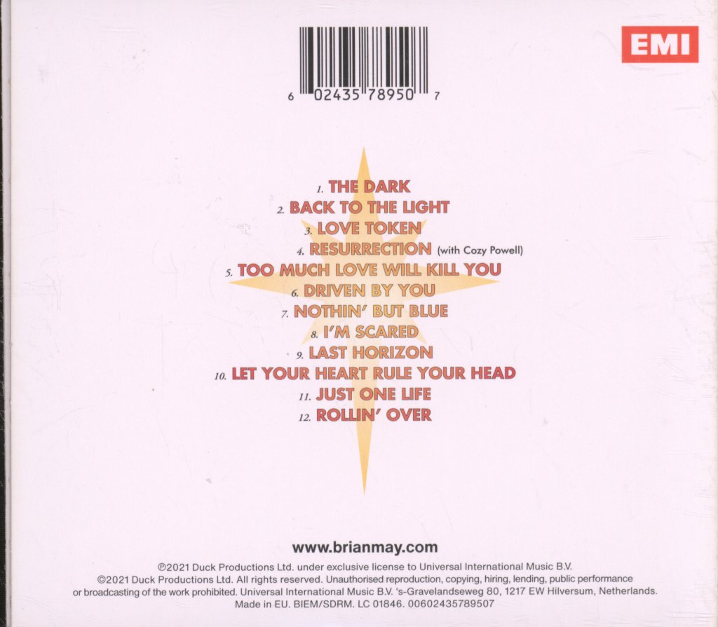 Brian May - Back To The Light - Cd