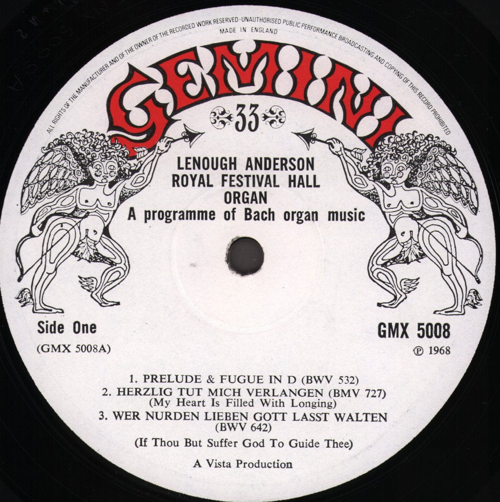 Lenough Anderson - Royal Festival Hall Organ - Lp
