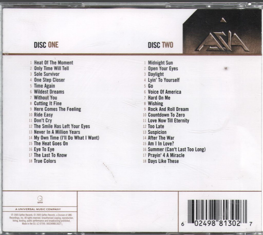 Asia - Gold - Double Cd