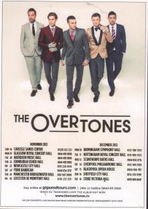 Overtones - Winter 2012 Tour - Flyer